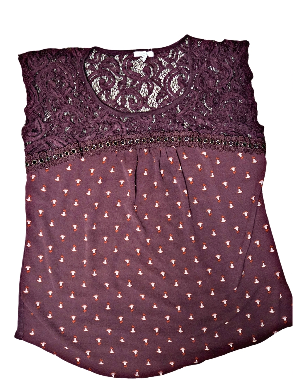 Maurices Lace Trim Blouse XL